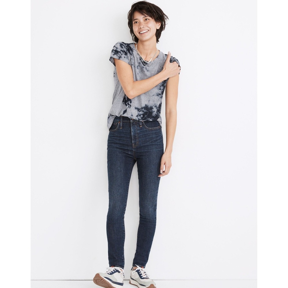 Madewell 11" High Rise Skinny Jeans 29T (Actual 31X30) Birchfield Japanese Denim